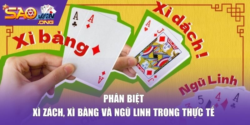 xì zách, xì bàng và ngũ linh